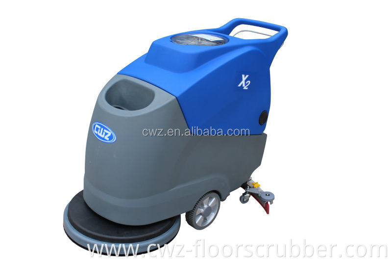 Cheapest price hand push floor scrubber cleaning machine, workshop factory school used